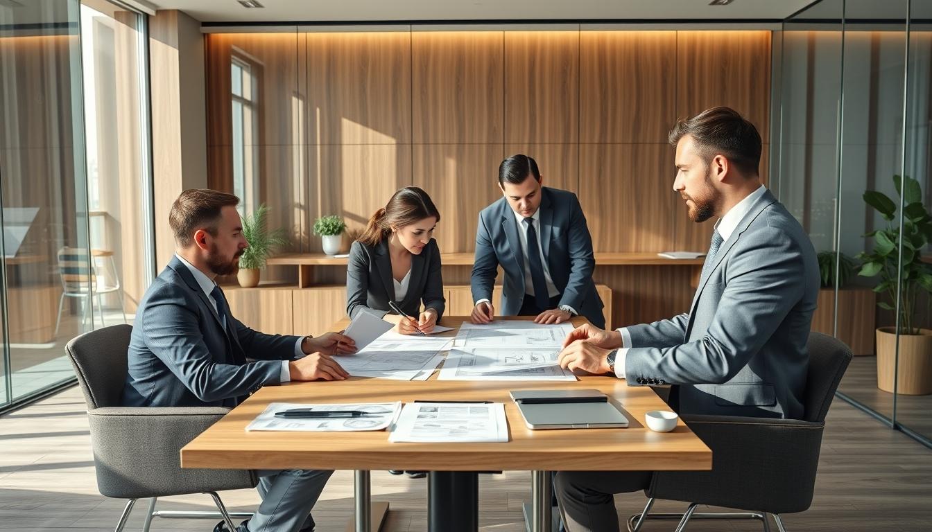 Family reviewing legal documents